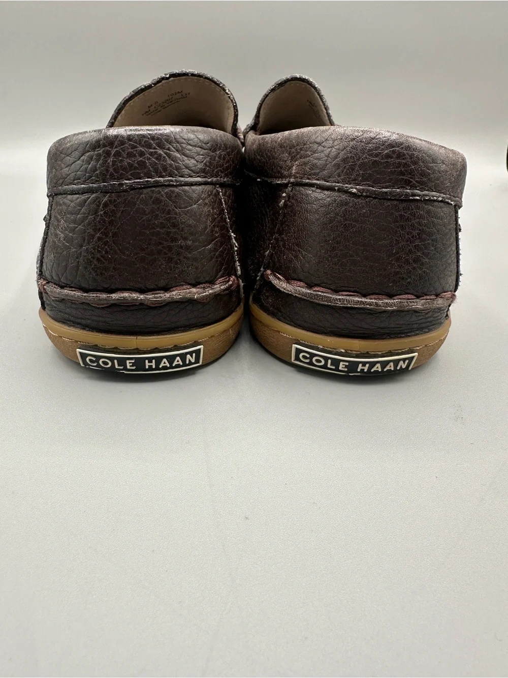 Cole Haan Pinch Weekender Loafers Pebbled Leather Men 10.5 Brown